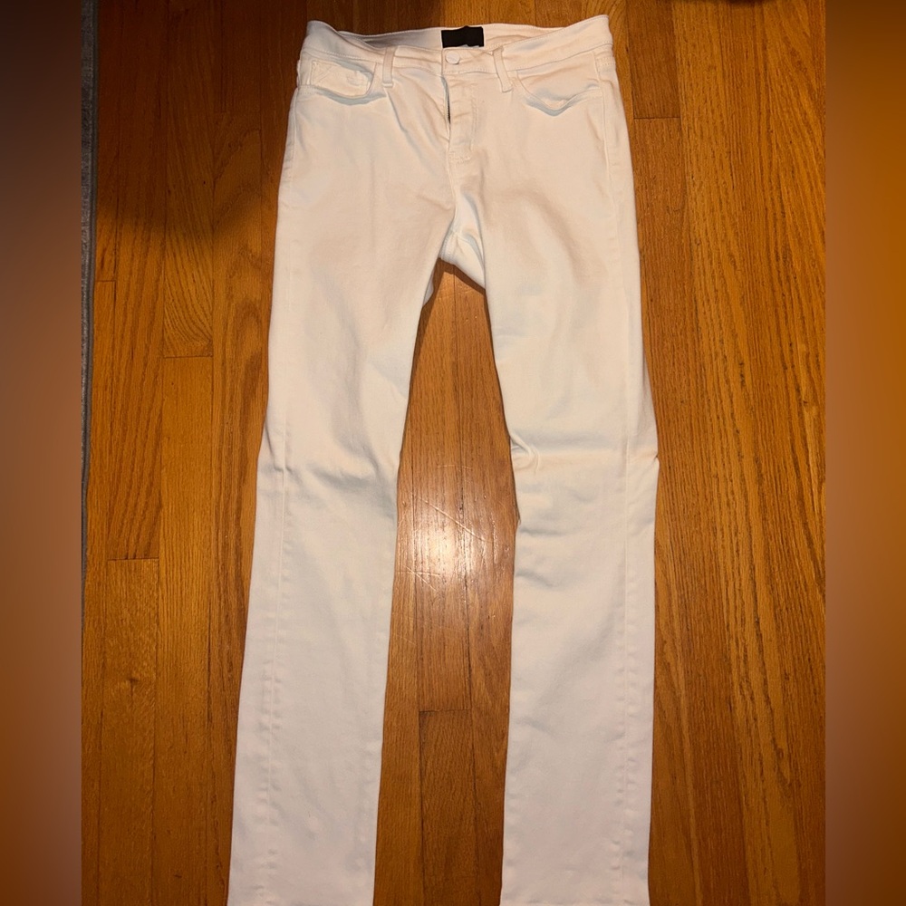 Buckle White Skinny Jeans